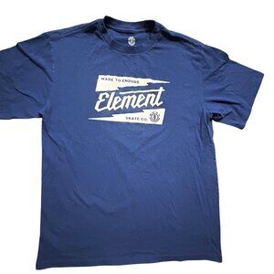Element Mens Navy Blue Graphic Tee T-Shirt Size Large, NWOT